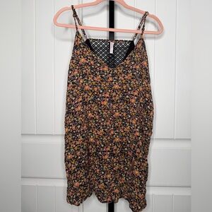 Xhilaration Floral Spaghetti Strap Top